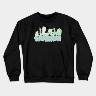 Plant Teeth (Baby Blue and Yellow) Crewneck Sweatshirt